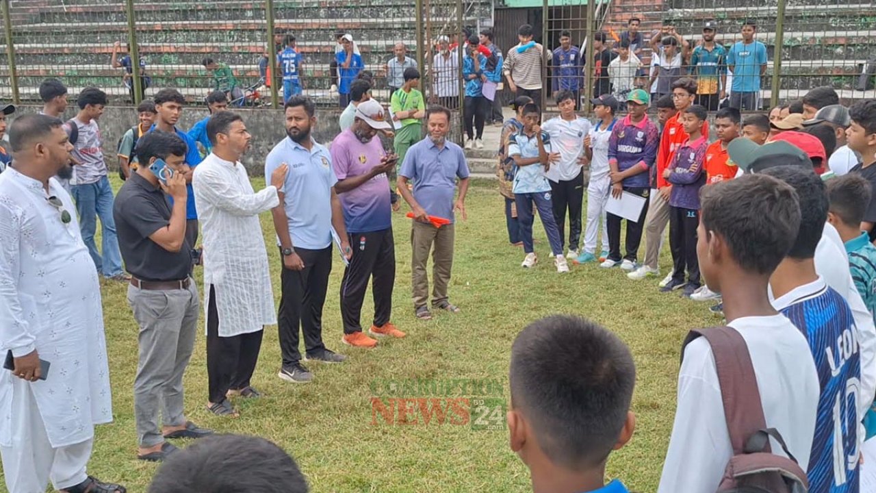 বরগুনা স্টেডিয়ামে তরুণ ক্রিকেটারদের বিশাল ভিড়, জাতীয় দল গঠনের প্রি-ট্রায়াল শুরু